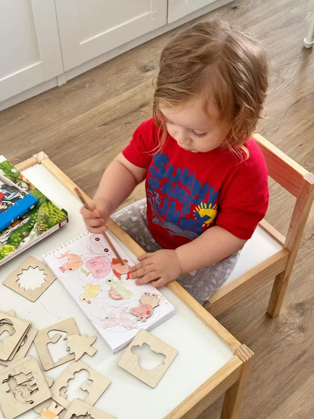 Set Montessori pentru desen - 40 de șabloane