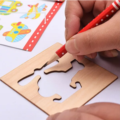 Set Montessori pentru desen - 40 de șabloane