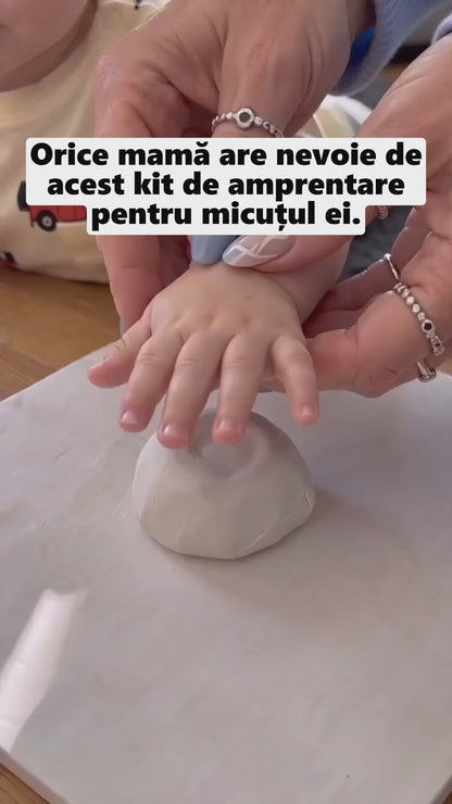 Set Amprentă Bebe cu Lut + Ramă foto